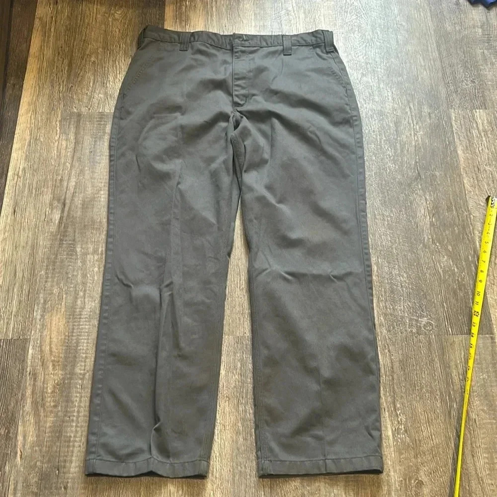 Carhartt Blended Twill Pants Work Wear Gray B290 Relaxed Fit 42x34 Outdoor